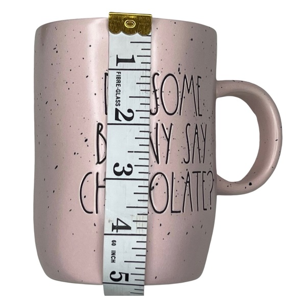 ❌SOLD❌ Rae Dunn Coffee Mug DID SOME BUNNY SAY CHOCOLATE Coaster Lid Easter Pink - Picture 13 of 17